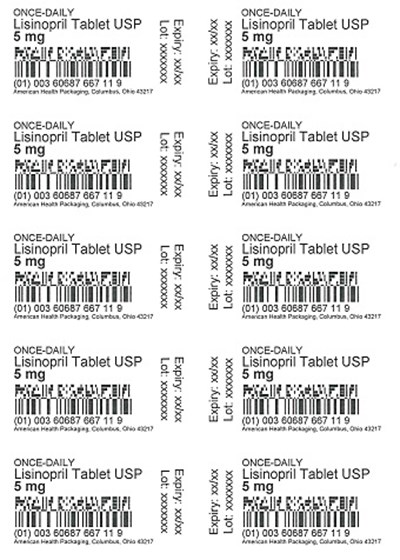 5 mg Lisinopril Tablet Blister (5 mg Blister)